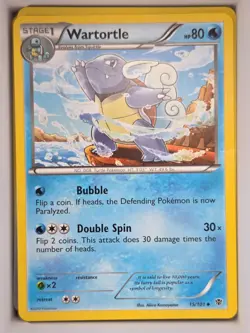 Pokemon TCG Wartortle 15/101 Plasma Blast (PLB) Uncommon MP - Image 1