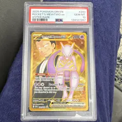 Pokemon Team Rocket's Mewtwo ex Sv10 Destined Rivals Hyper Rare Holo PSA 10 - Image 1