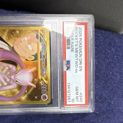 Pokemon Team Rocket's Mewtwo ex Sv10 Destined Rivals Hyper Rare Holo PSA 10 - Image 3