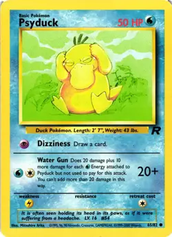 Pokemon Psyduck Regular Common Team Rocket 2000 - Image 1