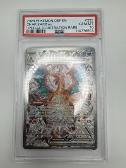 2023 POKEMON OBF EN-OBSIDIAN FLAMES CHARIZARD EX PSA 10 #223 - Image 3