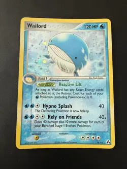 Pokemon TCG Legend Maker EX Wailord 14/92 Rare Holo Foil NM - Image 1