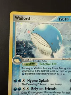 Pokemon TCG Legend Maker EX Wailord 14/92 Rare Holo Foil NM - Image 4