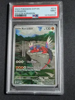 2023 POKEMON SVP EN-SV BLACK STAR PROMO #014 KORAIDON PSA Mint 9 | Fresh slab - Image 1