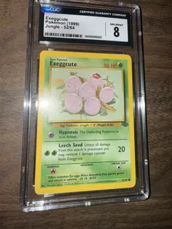 CGC 8 NM-MT 1999 Pokemon Jungle #52, Exeggcute - Image 1