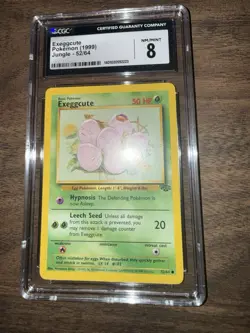 CGC 8 NM-MT 1999 Pokemon Jungle #52, Exeggcute - Image 4