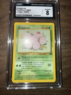 CGC 8 NM-MT 1999 Pokemon Jungle #52, Exeggcute - Image 5