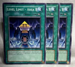 3x Level Limit - Area B SD3-EN024 SD: Blaze Destruction 1st Edition LP Playset - Image 1