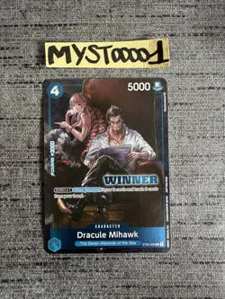 Carte One Piece Dracule Mihawk ST03-005 C WINNER Promo English Card - Image 1