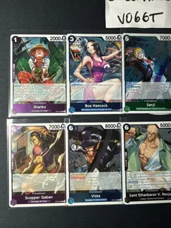 CARTE ONE PIECE LOT DE 10 CARTES RARE FR OP13 NEARMINT/MINT SANS DOUBLES - Image 2