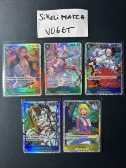CARTE ONE PIECE LOT DE 5 CARTES SR FR OP13 SUCCESSEUR NEARMINT/MINT SANS DOUBLES - Image 1