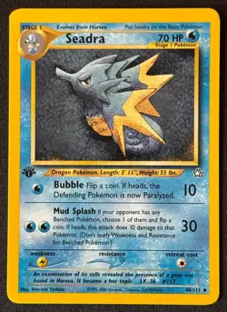 1st Edition Seadra - Neo Genesis - #48/111 - Vintage Pokemon Card 2000 WOTC - Image 1