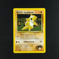Brock's Sandshrew 71/132 - Gym Heroes - Pokemon Card - Image 3