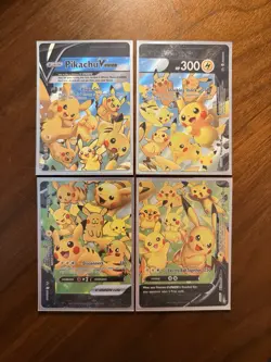 Pikachu V-Union [Set of 4] SWSH: Sword & Shield Promo Cards Holo - Image 1