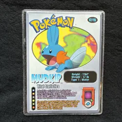 Pokemon Card Mudkip 12/15 Nintendo Wendy's Promo Original HP Rare NM 2002 - Image 3
