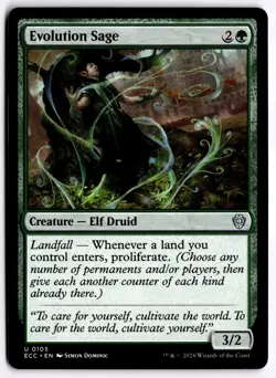 Evolution Sage NM ECC Commander: Lorwyn Eclipsed MTG - Image 1