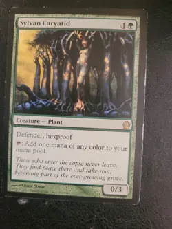 MTG Magic the Gathering Sylvan Caryatid (180/260) Theros Green Rare Plant PLAYED - Image 1