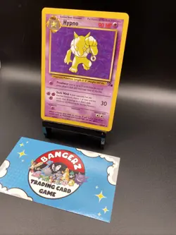 Pokemon TCG Hypno Fossil Card 23/62 Unlimited Rare Non Holo LP Vintage - Image 2