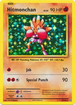 4x Lightly Played Hitmonchan - 62/108 - Holo Rare Pokemon Evolutions - Image 1