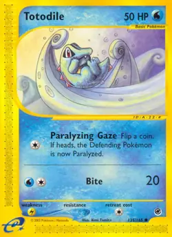 Lightly Played Totodile - 135/165 - Common Pokemon Expedition - Image 1