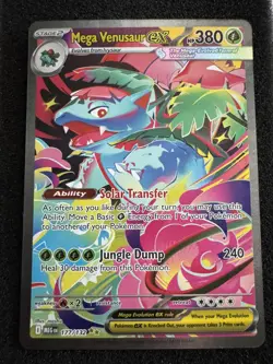 Pokemon Mega Venusaur EX 177/132 Me01: Mega Evolution Special Rare Holo Card - Image 1