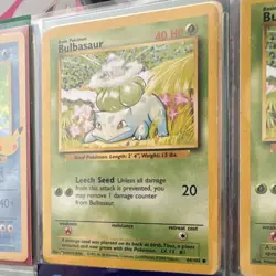 Pokemon TCG Bulbasaur Base Set 44/102 Wizards of the Coast English 1999 Vintage - Image 1