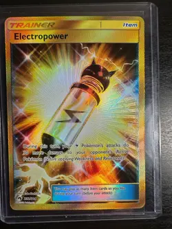 Electropower Gold 232/214 Sm-Lost Thunder Holo Pokemon Card (Secret) - Image 1