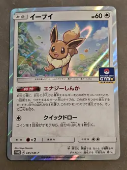 Eevee 245/SM-P POKEMON CARD GYM PROMO HOLO Pokemon Card Japanese - Image 1