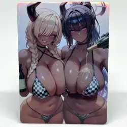 Azur Lane Owari, Blue Archive Kakudate Karin Goddess Anime ACG Foil Card - Image 1