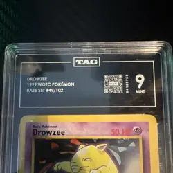 Pokemon Drowzee 1999 Wizards Base Set 49/102 TAG Mint 9 Graded Card - Image 2