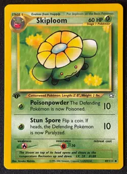 1st Edition Skiploom - Neo Genesis - #49/111 - Vintage Pokemon Card 2000 WOTC - Image 1