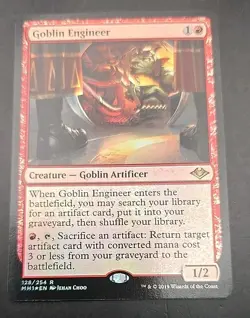 Goblin Engineer Modern Horizons MTG Foil Near Mint - Image 1