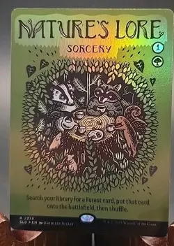 Nature's Lore (2278) Secret Lair: Prints Charming MTG Foil Near Mint - Image 1
