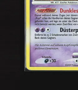 Zwirrfinst - Dusknoir Pokemon Karte DP33 BS Promo DP Black Star Promos /Y66 - Image 5
