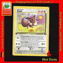 Evoli - Eevee 1. Edition - Pokemon Karte TCG WOTC 51/64 Non Holo Dschungel /W34 - Image 1