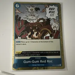 One Piece Gum-Gum Red Roc OP04-056 Event Straw Hat Crew 6 Cost - Image 1