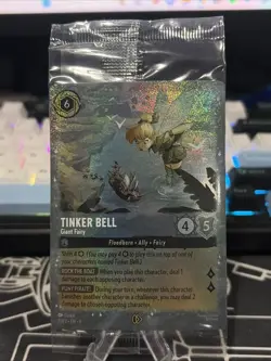 Disney Lorcana Fabled Tinker Bell Glimmer Foil Promo 11/P3 SEALED - Image 1