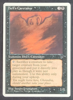 MTG Card - 1x Hell's Caretaker - Chronicles - NM - Vintage - Magic The Gathering - Image 1
