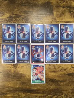 Red Bull X One Piece Card Game Double Don!! Monkey D Luffy Promo + Foil Don Set - Image 1