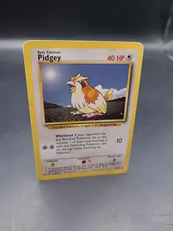 Pidgey 57/102 Common Unlimited Base Set Pokemon Card HP (27) - Image 2