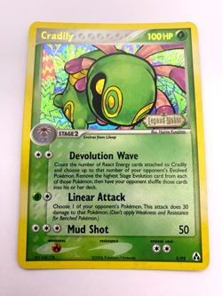 Pokemon Card - Reverse-Holo Cradily 3/92 EX Legend Maker *LP* Rare - Image 1