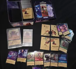 Disney Lorcana The First chapter trading cards lot with collectors box - Image 1
