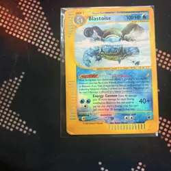 Blastoise 4/165!! Expedition 2002 Rare Holo e-Series Pokemon Card TCG - Image 2