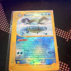 Blastoise 4/165!! Expedition 2002 Rare Holo e-Series Pokemon Card TCG - Image 3