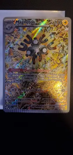 Pokemon Magneton Promo Holo Card CRIMP ERROR - Image 1