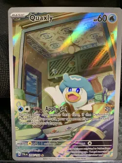 Pokemon Quaxly Illustration Rare Holo Card Sv02: Paldea Evolved 206/193 - Image 1