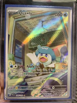 Pokemon Quaxly Illustration Rare Holo Card Sv02: Paldea Evolved 206/193 - Image 3