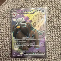 Pokemon TCG Destined Rivals Arvens Mabosstiff EX Card 218/182 Mint - Image 1
