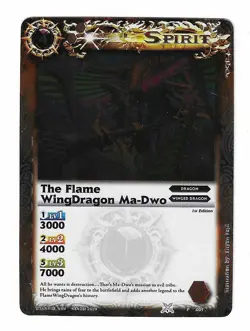 2009 Bandai Battle Spirits 1st Edition Flame WingDragon Ma-Dwo Foil Promo Card - Image 1