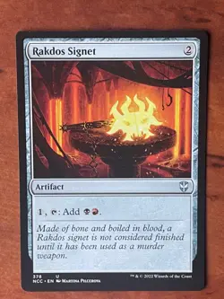 Rakdos Signet MTG Magic the Gathering Card NM Near Mint NCC - Image 1